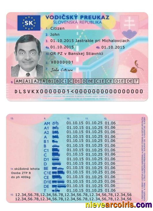 Slovenia driving license version 2
